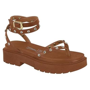 Imagem de Sandália Tratorada Vizzano com Amarração (Mocca, BR, Adulto, Numérico, M, 36)