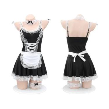 Imagem de Fantasia Sexy De Maid Lolita Para Mulheres, Vestido Kawaii Com Avental