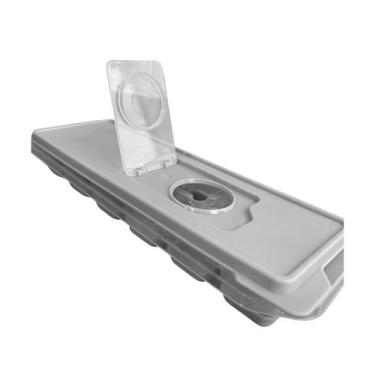 Imagem de Forma De Gelo Silicone 12 Cubos Retangular C/Tampa Livre Bpa - Mimo St