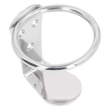 Imagem de Generic Anel de Barco de Aço Inoxidável à Prova de Ferrugem Suporte de Bebida Suporte de Copo de Montagem na Parede Versátil Alta Capacidade de Carga para Iate Rv