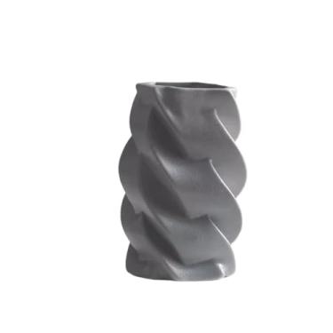 Imagem de URGDWEKJY Vaso decoração de cerâmica nórdica moderna, decorado com flores secas, armário de TV para sala de estar, ornamentos de arranjos de flores, vasos de flores (A)