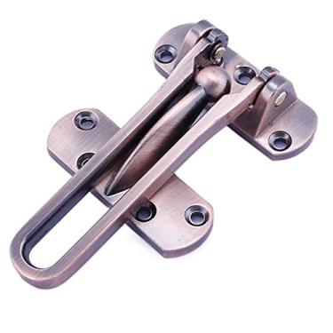 Imagem de Corrente de porta de trava de ferrolho de liga de zinco Fecho anti-roubo Conveniência Fechaduras de armário de janela para porta de segurança de hotel doméstico (Cor: Uma cor)