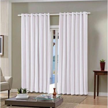 Imagem de Cortina BJA Pratika 360x250cm Branca - Ideal para Decoração - Bella Ja