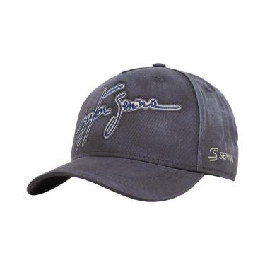 Imagem de Boné Estonado Assinatura Legacy Senna - Preto - U-Unissex