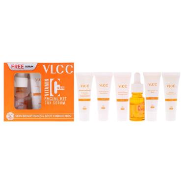 Imagem de Kit facial VLCC de vitamina C com creme noturno, vitamina E e ácido hialurônico