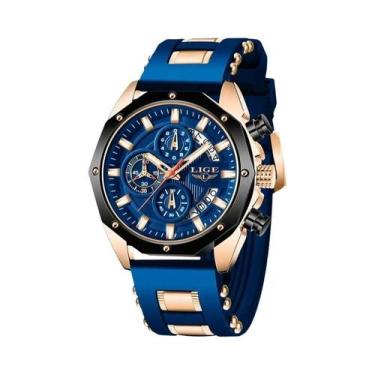 Imagem de Relógio Esportivo De Luxo Masculino LIGE 2026, Cronógrafo De Quartzo, 