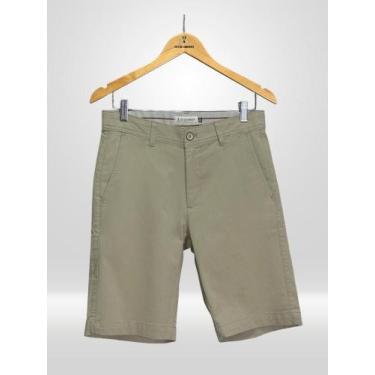 Imagem de Bermuda Masculina Elastano Cáqui - Victor Varrens
