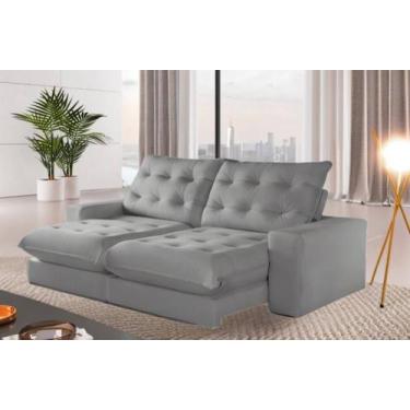 Imagem de Sofá Milão Retrátil e Reclinável 290m com Super Pillow de 30cm com Mol