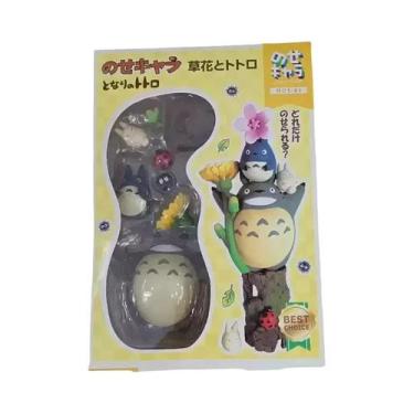 Imagem de Boneco De Anime Gatos Pretos Com Flores Em Camadas, Figurinha De Desen