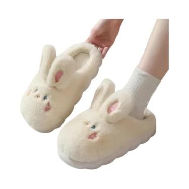 Imagem de Chinelos De Pelúcia Quentes De Inverno Para Mulheres, Sandálias Fofas 