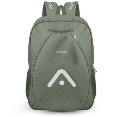 Imagem de Mochila Raqueteira Beach Tennis Verde Militar Alma Genius