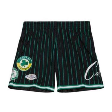 Imagem de Short Mitchell & Ness Jersey City Collection Mesh Boston Celtics Masculino-Masculino