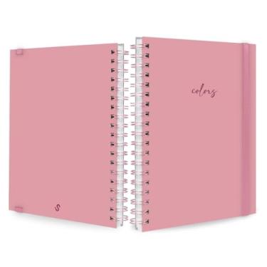 Imagem de Caderno Capa Dura Colegial 96 Folhas Espiral para Anotações Tipo Caderneta Caderno A5 Estilo Caderno de Anotações Alternativa ao Caderno 96 Folhas Capa Dura Não Acompanha Caneta (Rosa,10 Matérias (200 folhas))