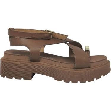 Imagem de Sandália Feminina Papete Casual Dia a Dia Passeio com Dedeira Flat Form Tratorada Vizzano 6499.122