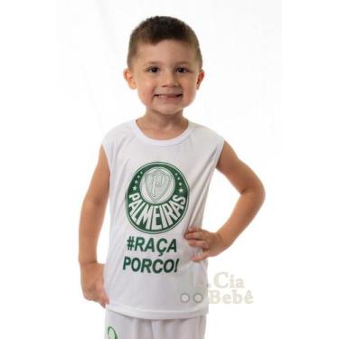 Imagem de Camiseta Regata Infantil Palmeiras Oficial - Lepper, Branco, Tam 8
