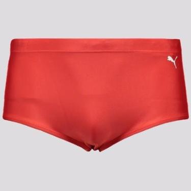Imagem de Sunga Puma Lateral Larga Vermelha-Masculino
