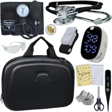 Imagem de Kit Enfermagem Maleta Completo Super Luxo + Monitor Glicose - Love Sau