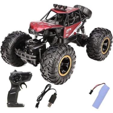 Imagem de Brinquedo Carrinho Controle Remoto Recarregável off Road 4X4 Rock Craw