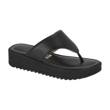 Imagem de Sandália Casual Flatform de Dedo Feminina Vizzano Preto / Napa 37, Pre