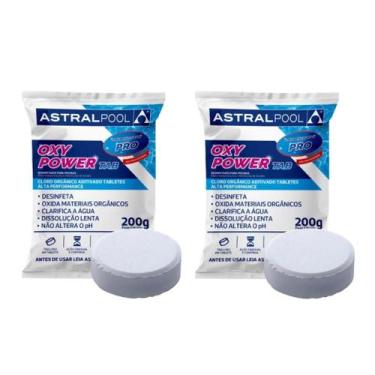 Imagem de Kit Com 2 Tabletes De Cloro Organico 20g Para Piscina Desinfeta Oxida 