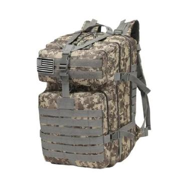 Imagem de Mochila Tática Grande De Nylon Impermeável 30L 50L Para Trekking, Pesc