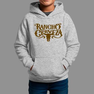 Imagem de Moletom Canguru Infantil Basico Masculino Moda Country Inverno Capuz e