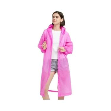 Imagem de Capa De Chuva Unissex Impermeável Com Capuz 3 Em 1, Tipo Poncho, Para 