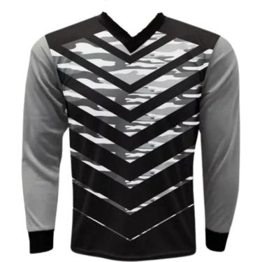 Imagem de Camisa Goleiro Roma Com Espuma No Cotovelo Acolchoada Adulto-Unissex