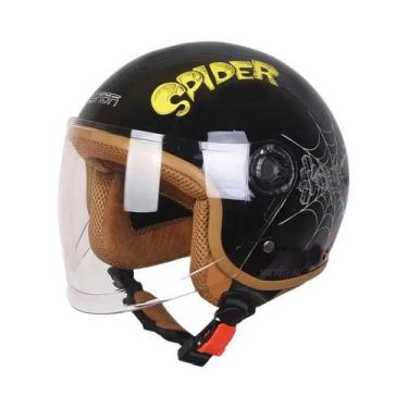 Imagem de Capacete De Moto Infantil Com Desenho De Super-Herói, Proteção Complet