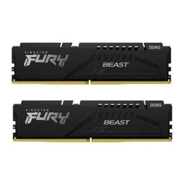 Imagem de Memória RAM Kingston Fury Beast, 32GB (2x16GB),5600MHz,DDR5, CL40, para Intel XMP, - KF556C40BBK2-32-Unissex