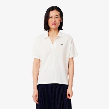 Imagem de Camisa Polo Lacoste Fluid Piqué Ajuste Folgado Feminina-Feminino