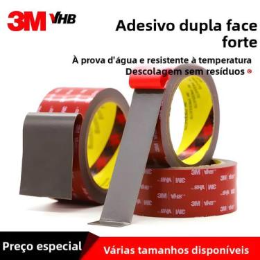 Imagem de Fita Adesiva Dupla Face 3M VHB De Alta Adesão Para Uso Automotivo, Não
