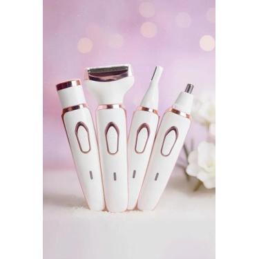 Imagem de Maquina De Depilar Feminina  Depilador Elétrico 4 em 1 Sem Fio Recarre