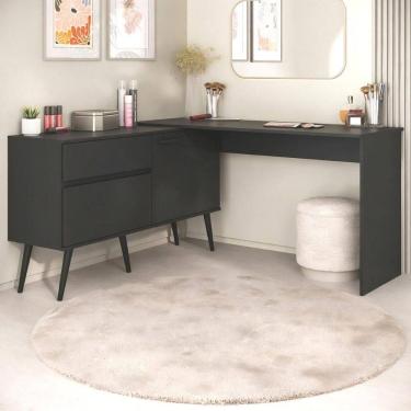 Imagem de Penteadeira Escrivaninha de Canto 2 Portas 1 Gaveta Sublime Multimóveis MP4791