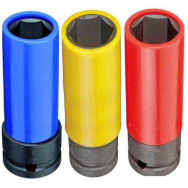 Imagem de Jogo Soquetes Impacto 1/2" 17 19 21mm Roda Liga Leve Gedore - GEDORE R