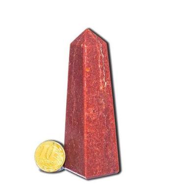 Imagem de Obelisco Quartzo Vermelho Natural 8 a 10 cm 50 a 100g - Tipo B - Crist