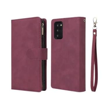 Imagem de Capa De Telefone Em Couro Com Zíper Para Samsung Galaxy Série a A16 A2