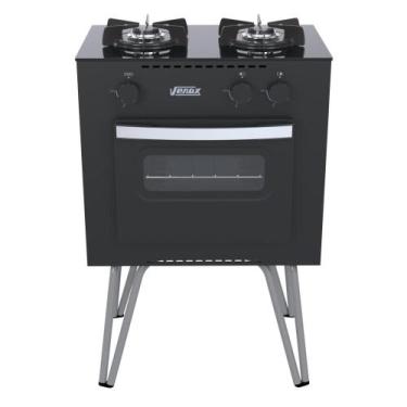 Imagem de Fogao a Gas 2 Bocas com Forno Venax Mini Cook Preto