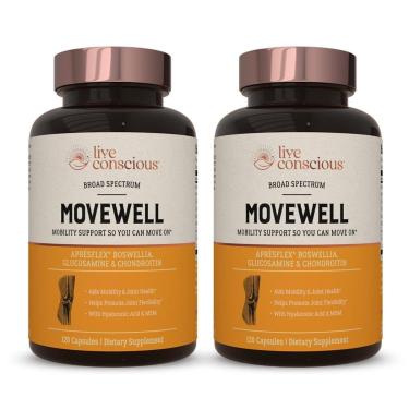 Imagem de Suplemento Liveconscious Movewell Glucosamina Condroitina 2-Unissex