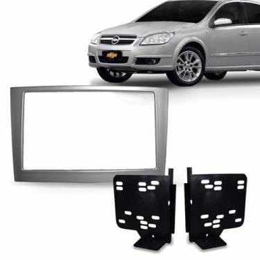 Imagem de Moldura Dvd 2din Vectra Corsa Montana Meriva Prata - ENGEKAR