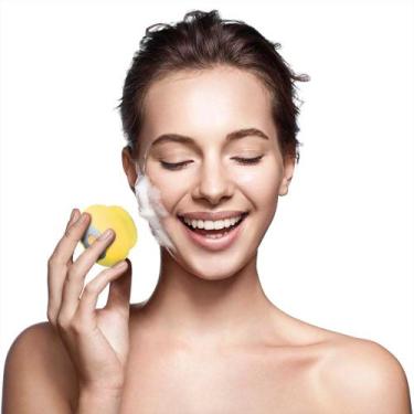 Imagem de Escova Sônica P/ Limpeza Facial Bella Mini Multilaser, Amarelo