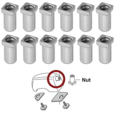 Imagem de Buchas de Afinação Pearl S-71/12 Kit com 12 para Canoas de Bumbo (Atua