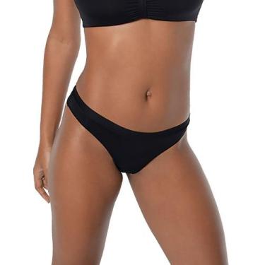 Imagem de Calcinha Fio Dental Vine DeMillus 51014, Preto, ME