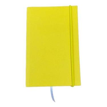 Imagem de Caderneta Sketchbook Peq. Tipo Moleskine 9x14 cm Sem Pauta - Amarela -