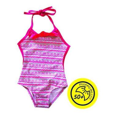 Imagem de Maiô Infantil Engana Mamãe Arabesco Proteção Uv Praia Verão - anjo da 