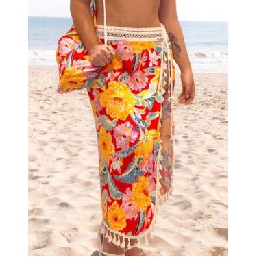 Imagem de Canga De Praia Blogueira Com Bolsa Saída De Praia MP100008 - Chalaróst
