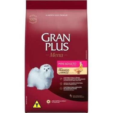 Imagem de Ração GranPlus Menu Frango e Arroz para Cães Adultos Mini 1kg