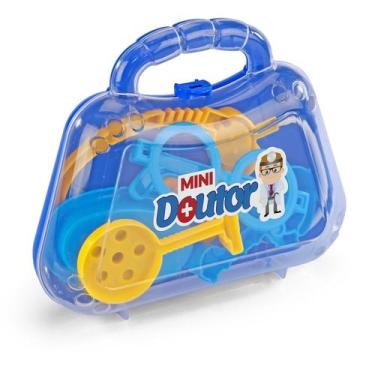 Imagem de Brinquedo Maleta Mini Profissão Médico E Médica Educativo Com 7 Peças 