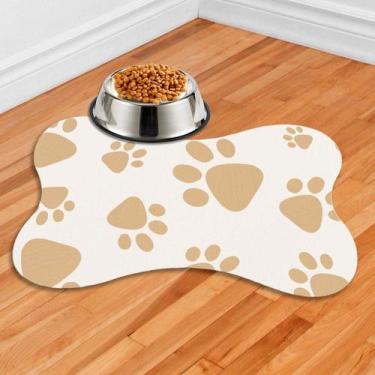 Imagem de Tapete Para Comedouro PET Antiderrapante - Ossinho - 38x25 - oem, PET-