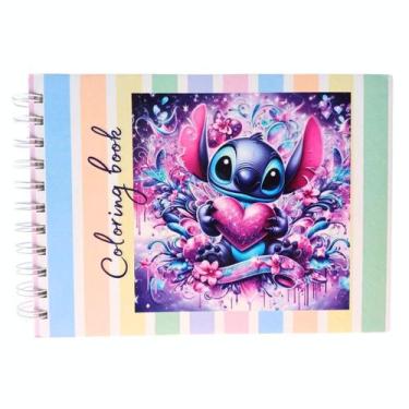 Imagem de Livro para Colorir Stitch Faixa Vertical 50 Folhas 180g - DTUDO PRESEN